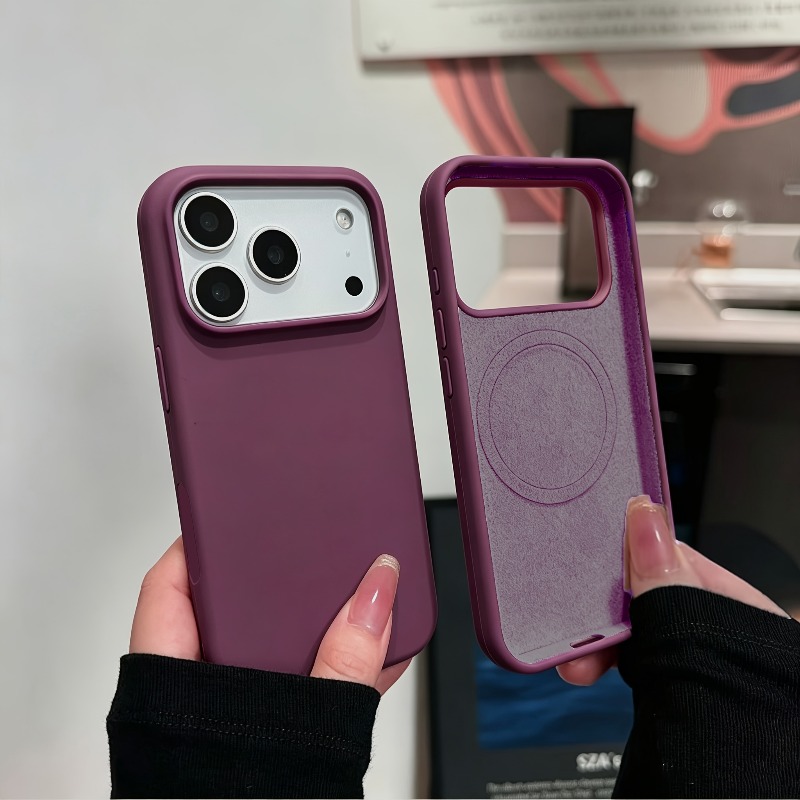 Liquid Silicone Magnetic Phone Case - iPhone 18 Pro Max 17 16