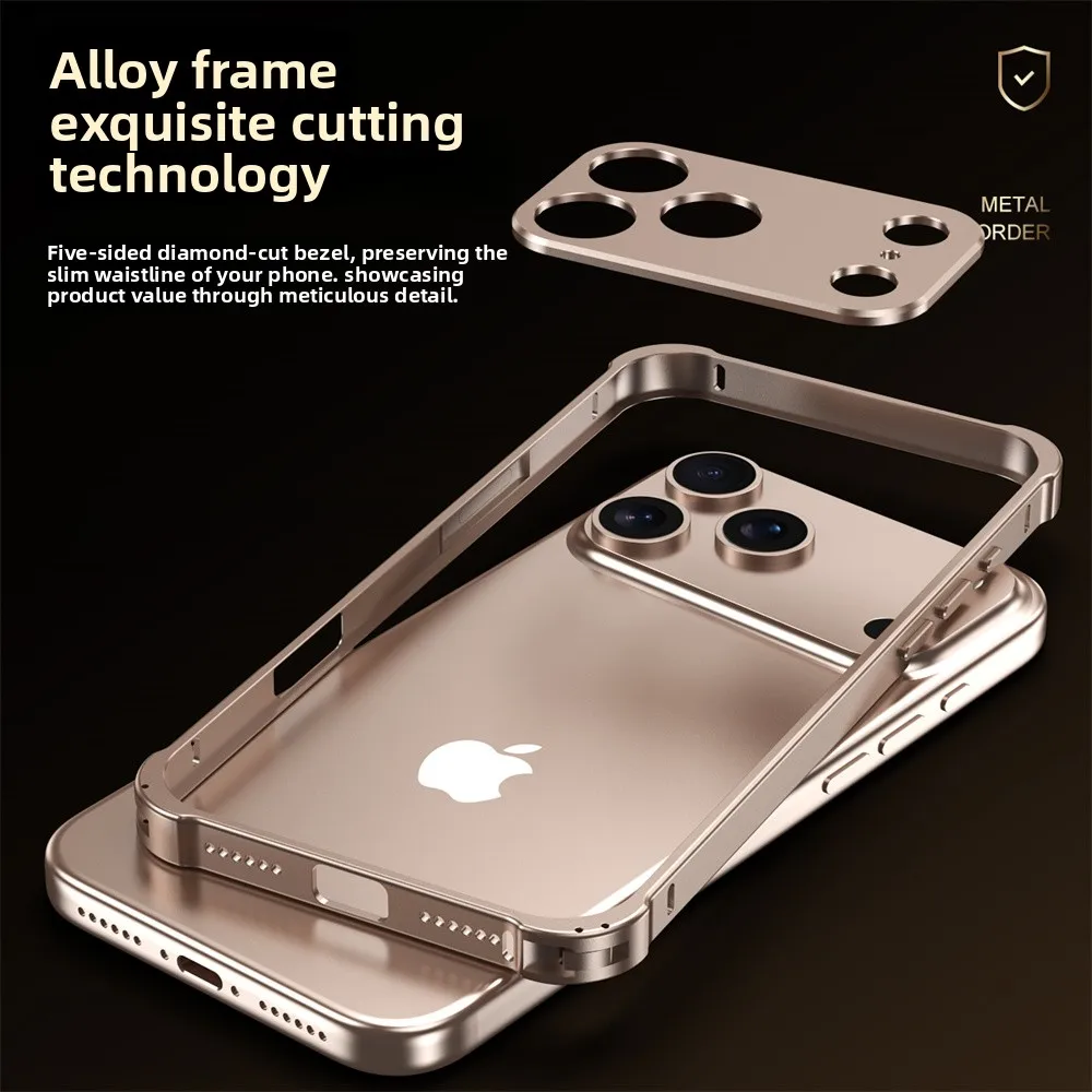 Metal Bumper Aluminum Frame Case - Orijinal Renkli Alüminyum Alaşımlı Metal Çerçeve