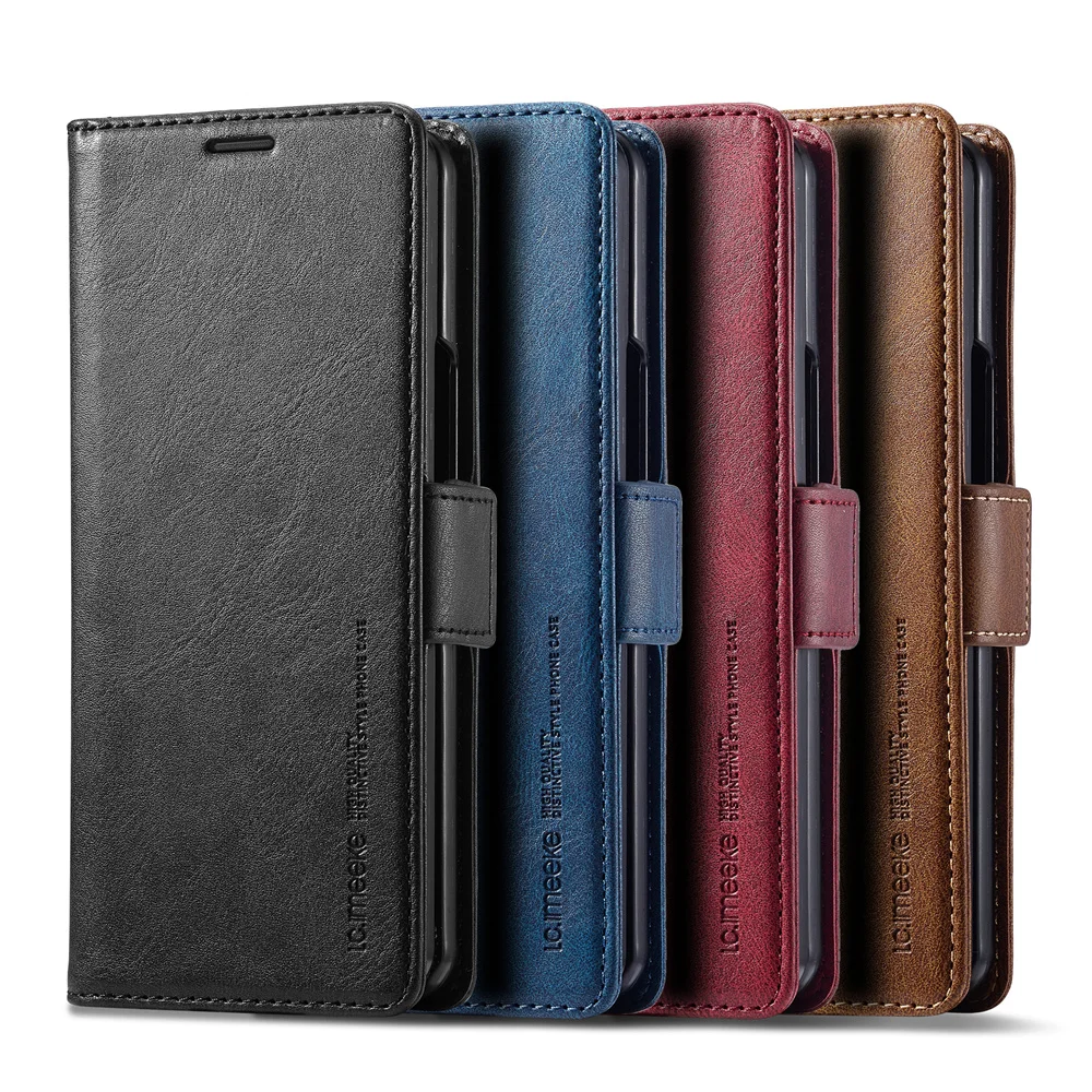 Leather Wallet Card Holder Phone Cover - Deri Cüzdan Telefon Kılıfı Samsung Galaxy
