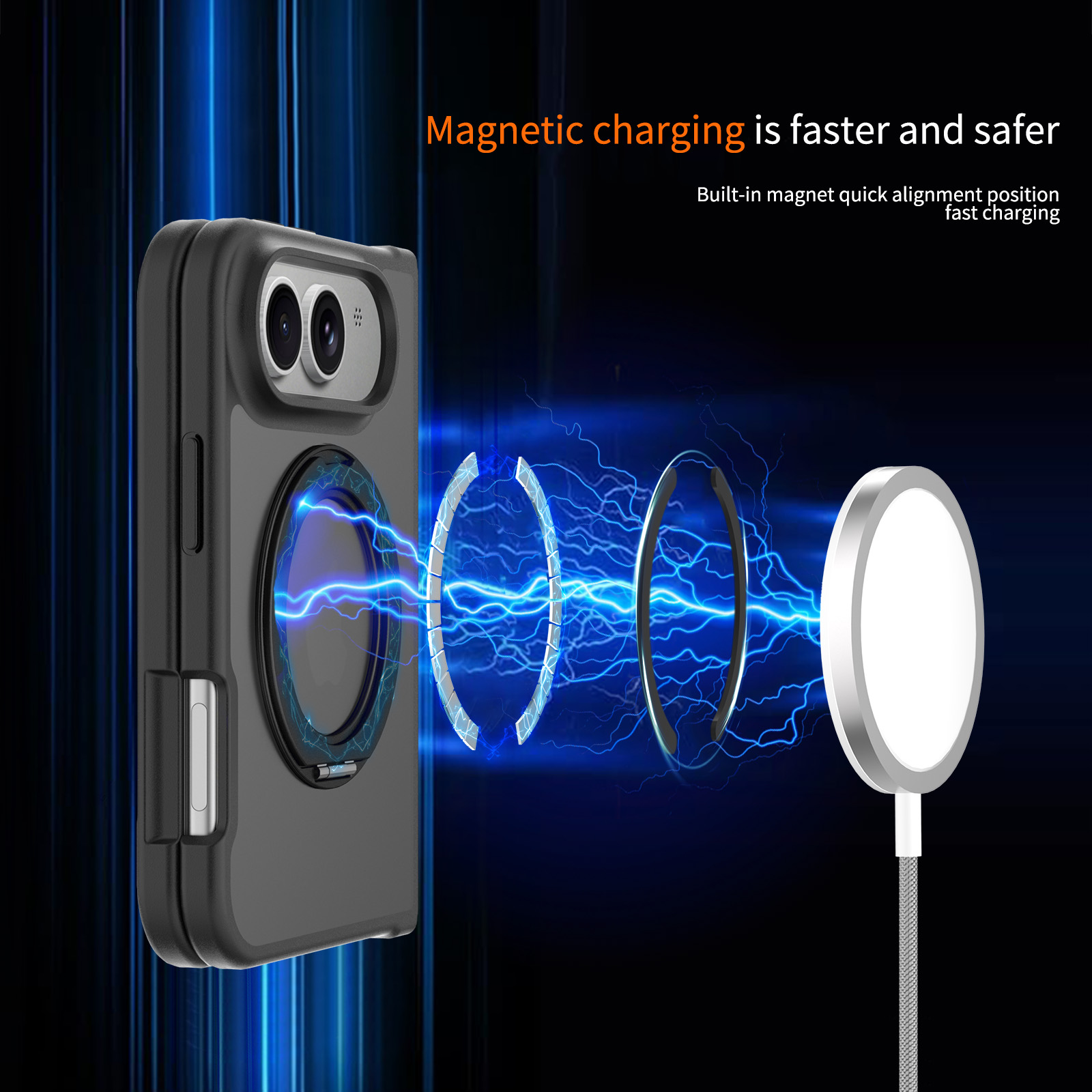 360 °   iPhone Duo için Manyet - Matte Hard Pc Back Case incelemesi ve fiyatı